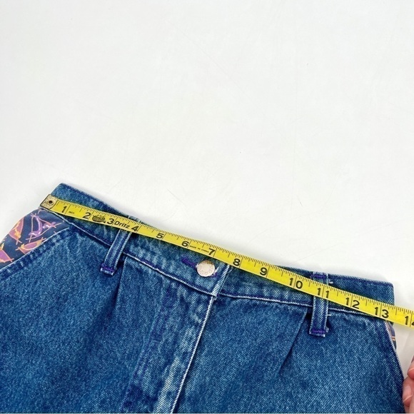 STEERS CARTER HARRIS Woman's Blue Purple Retro 90s Midi Length Denim Skirt - Picture 10 of 11